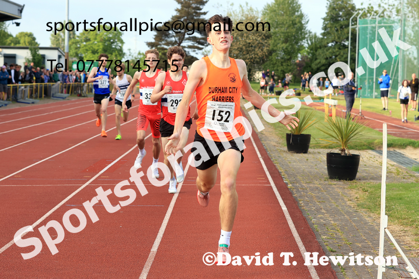 Jimmy Hedley 800 metres, 2026 NEGP 2, Monkton Stadium, Wednesday, May 27th. Photo: David T. Hewitson/Sports for All Pics